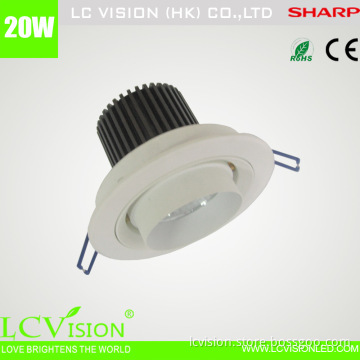 LED Lighting / 20W SHARP LED Down light / Adjustable / Dimming /1960lm